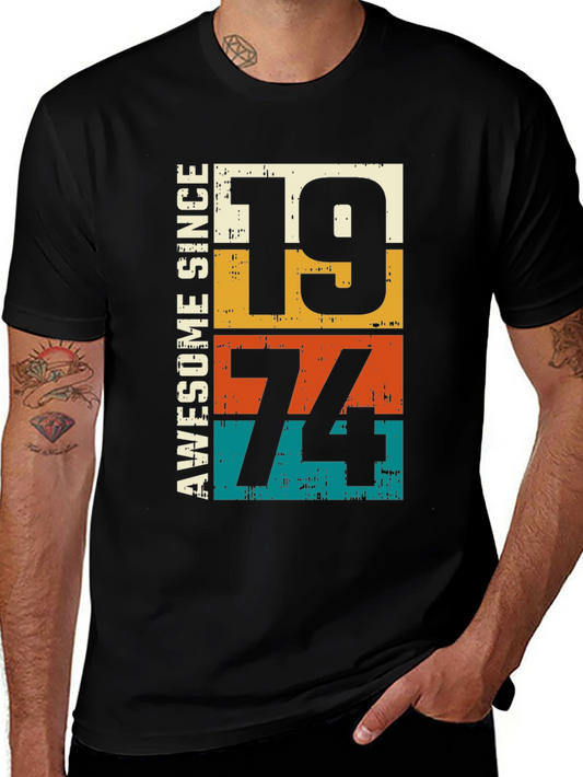 Camiseta Awesome Since 1974 Vintage