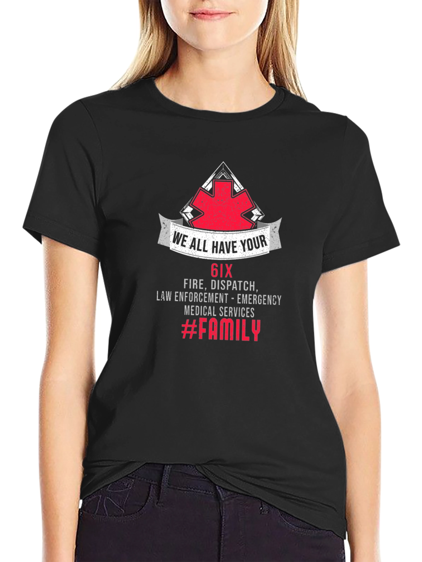 Camiseta Negra 6IX Family