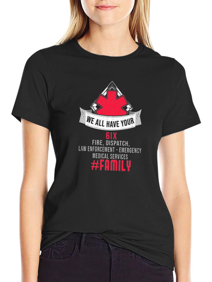 Camiseta Negra 6IX Family