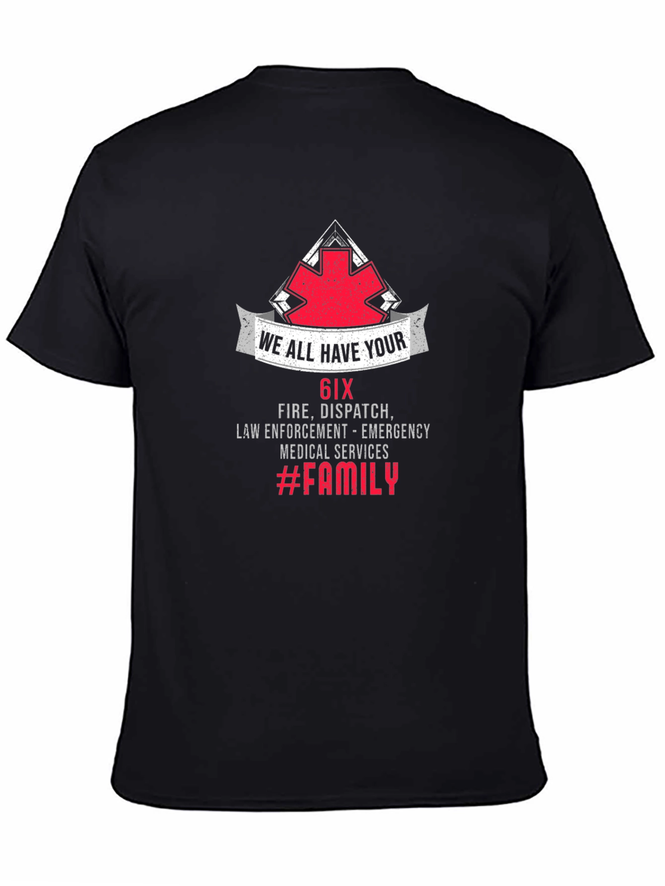 Camiseta Negra 6IX Family