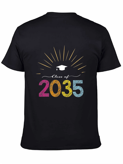 Camiseta Negra Clase 2035 Graduación