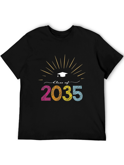 Camiseta Negra Clase 2035 Graduación