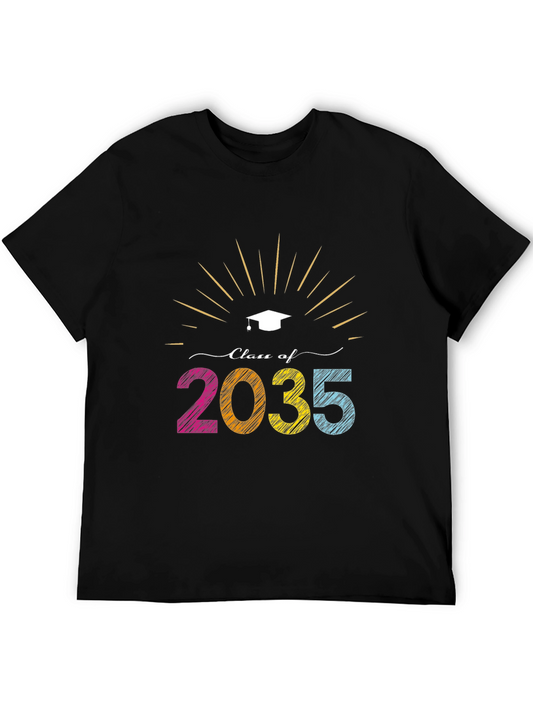 Camiseta Negra Clase 2035 Graduación