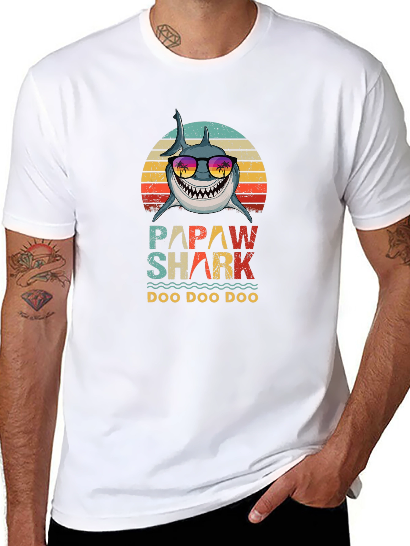 Camiseta Papaw Shark Doo Doo Doo