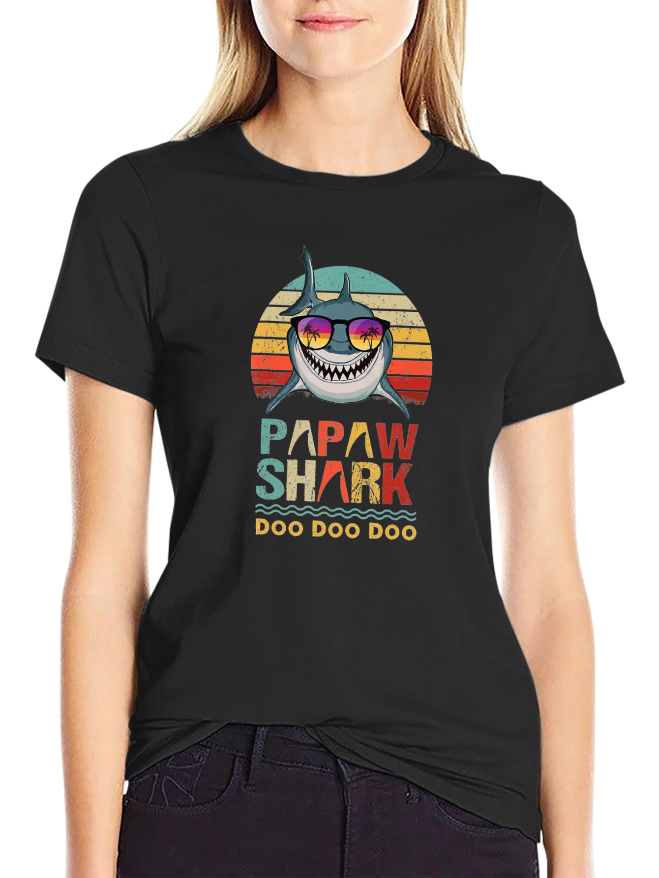 Camiseta Papaw Shark Doo Doo Doo