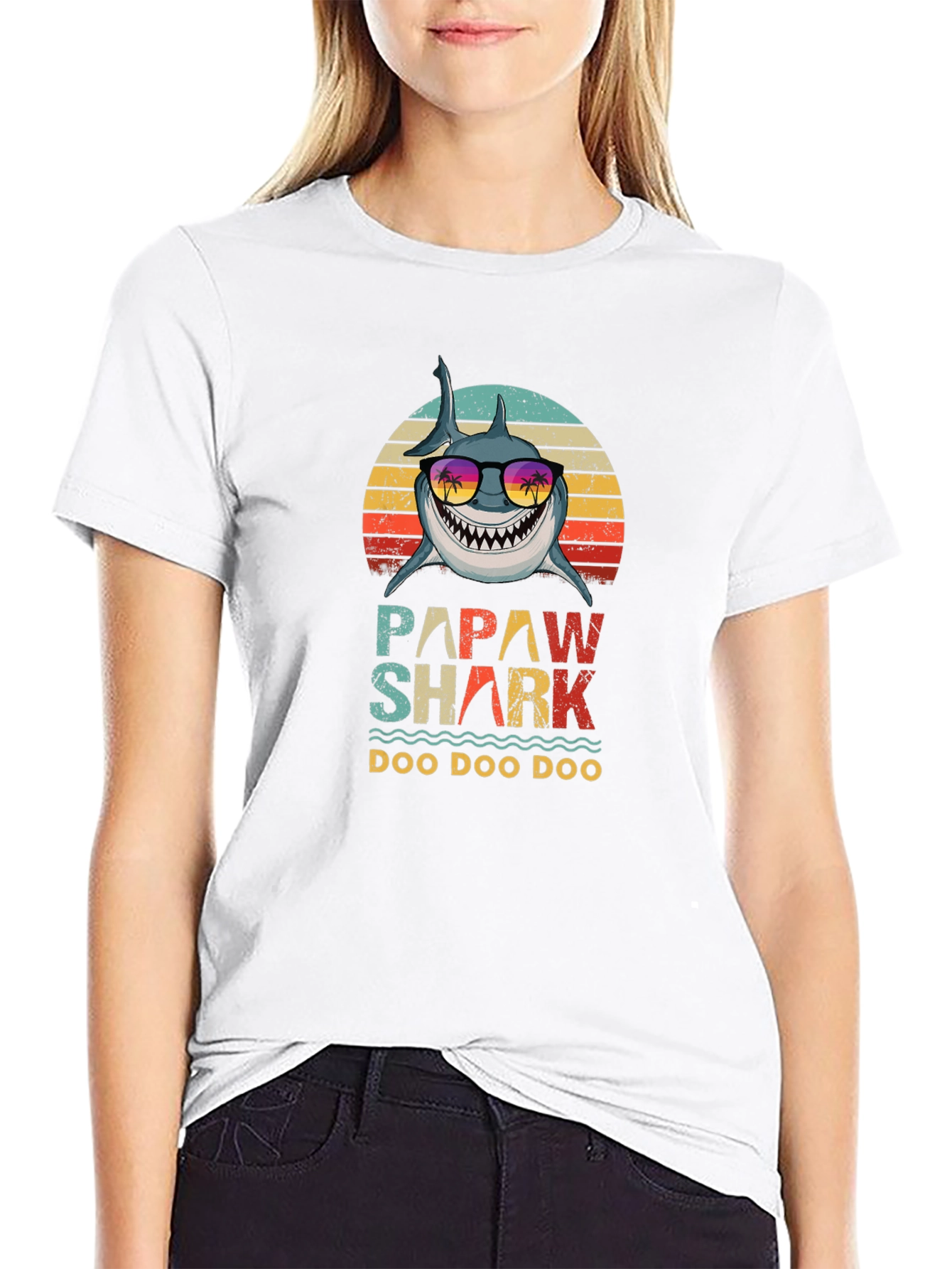 Camiseta Papaw Shark Doo Doo Doo