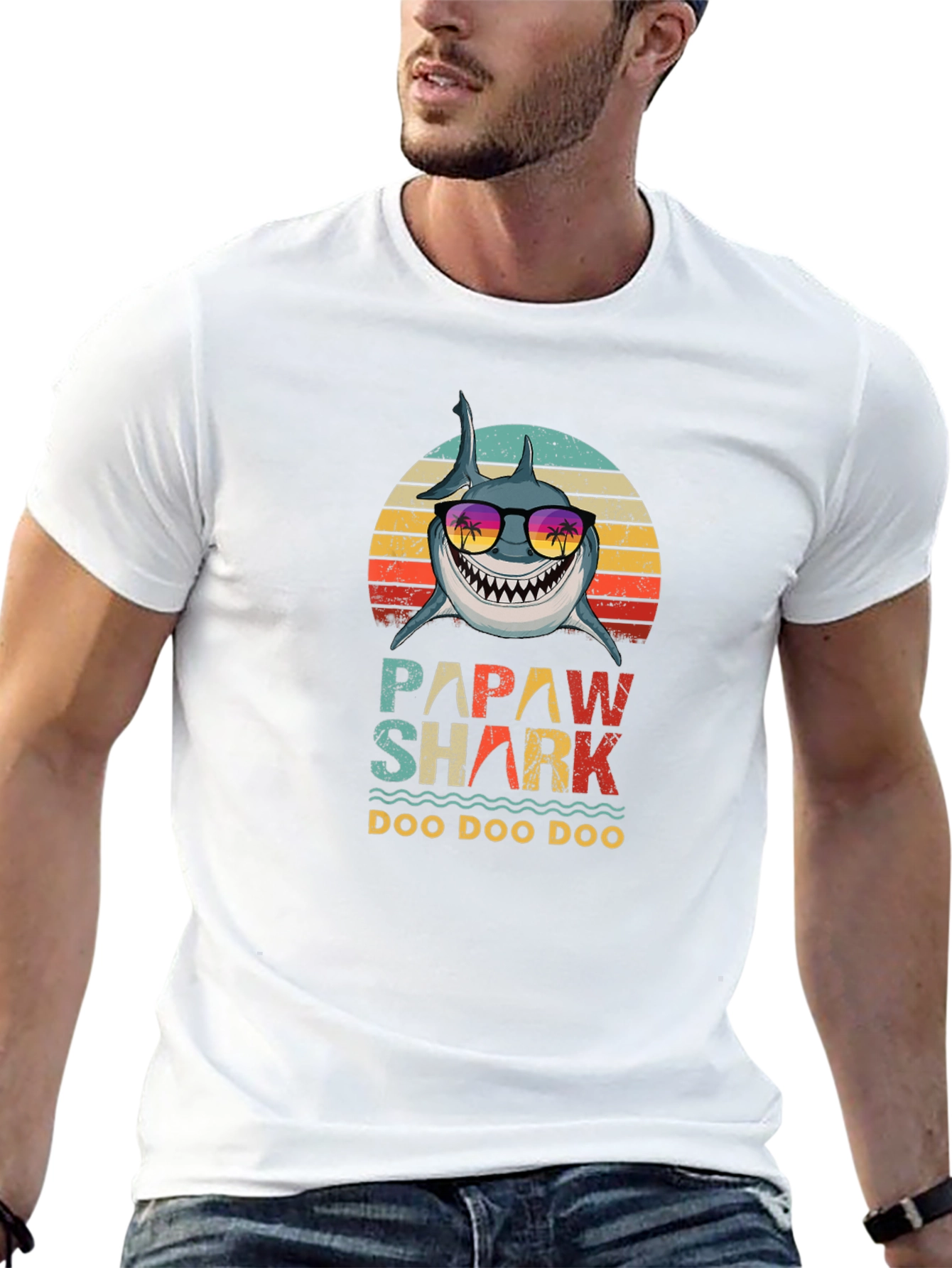 Camiseta Papaw Shark Doo Doo Doo