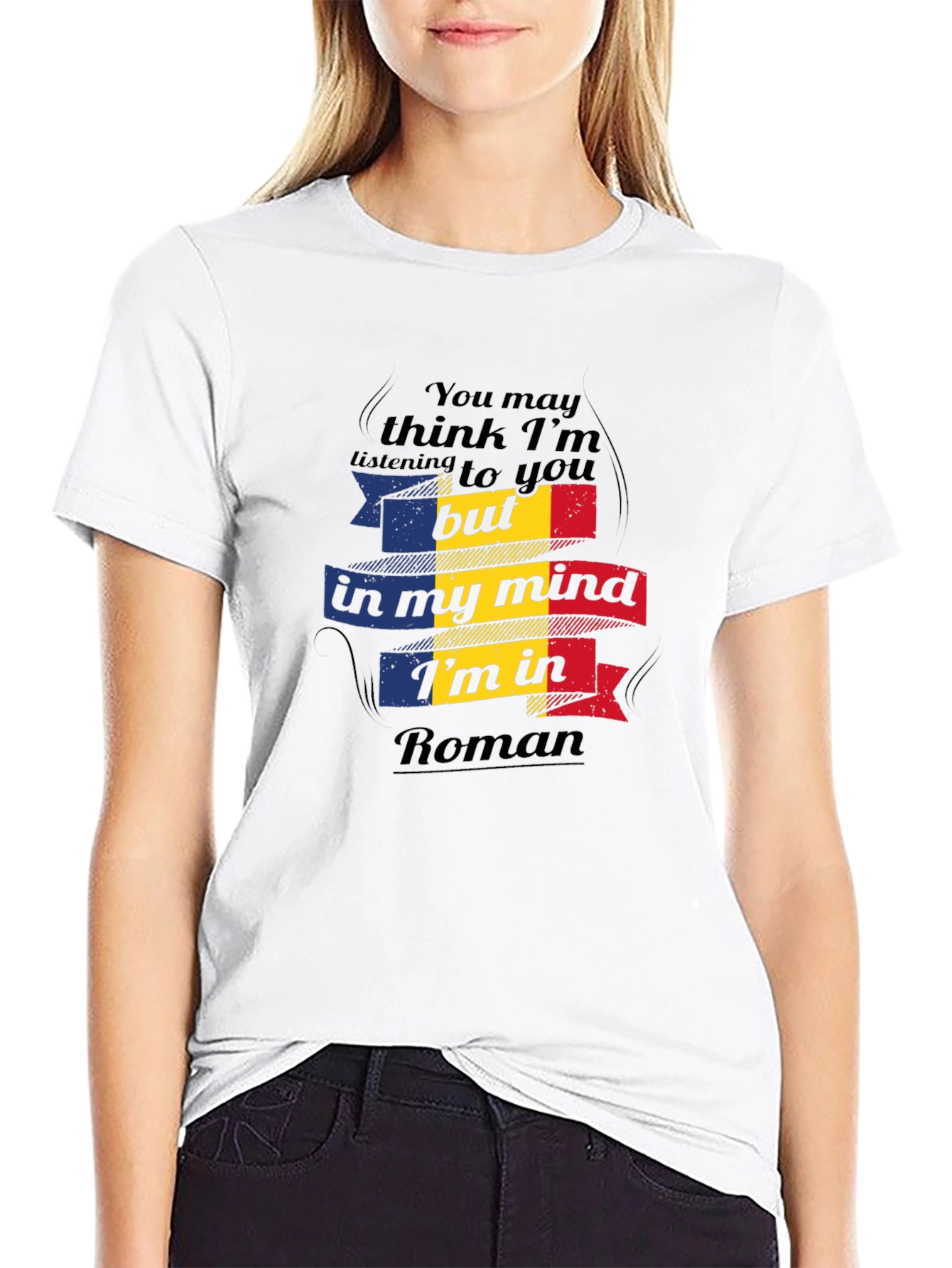Camiseta Negra In My Mind Im In Roman