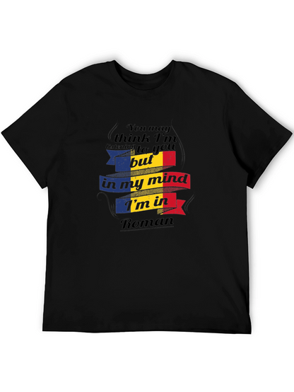 Camiseta Negra In My Mind Im In Roman