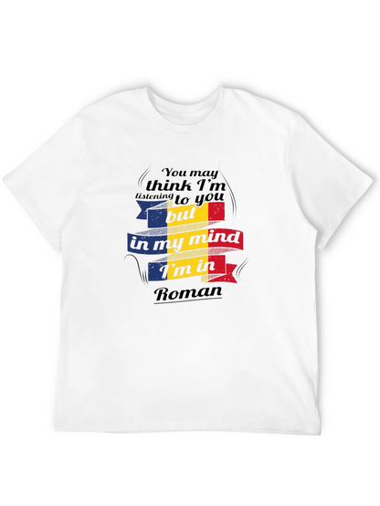 Camiseta Negra In My Mind Im In Roman