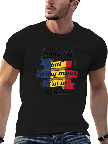 Camiseta Negra In My Mind Im In Roman