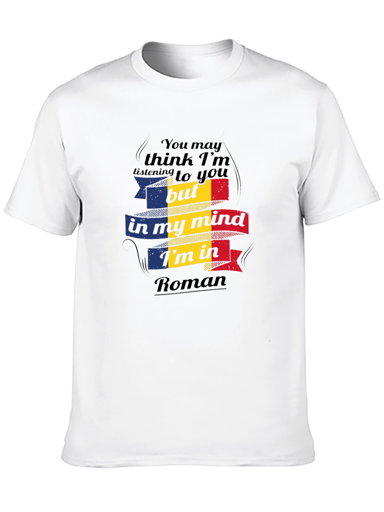 Camiseta Negra In My Mind Im In Roman