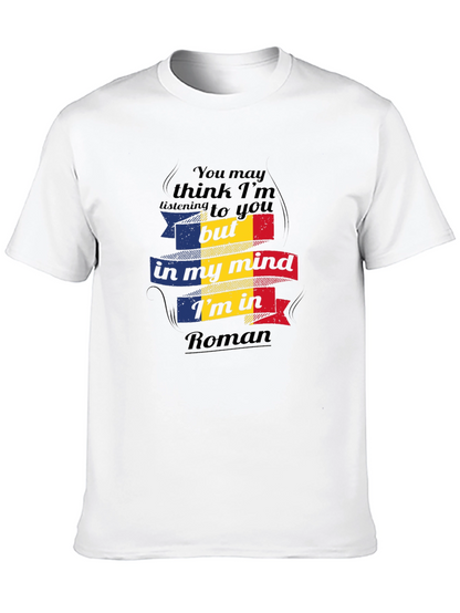 Camiseta Negra In My Mind Im In Roman