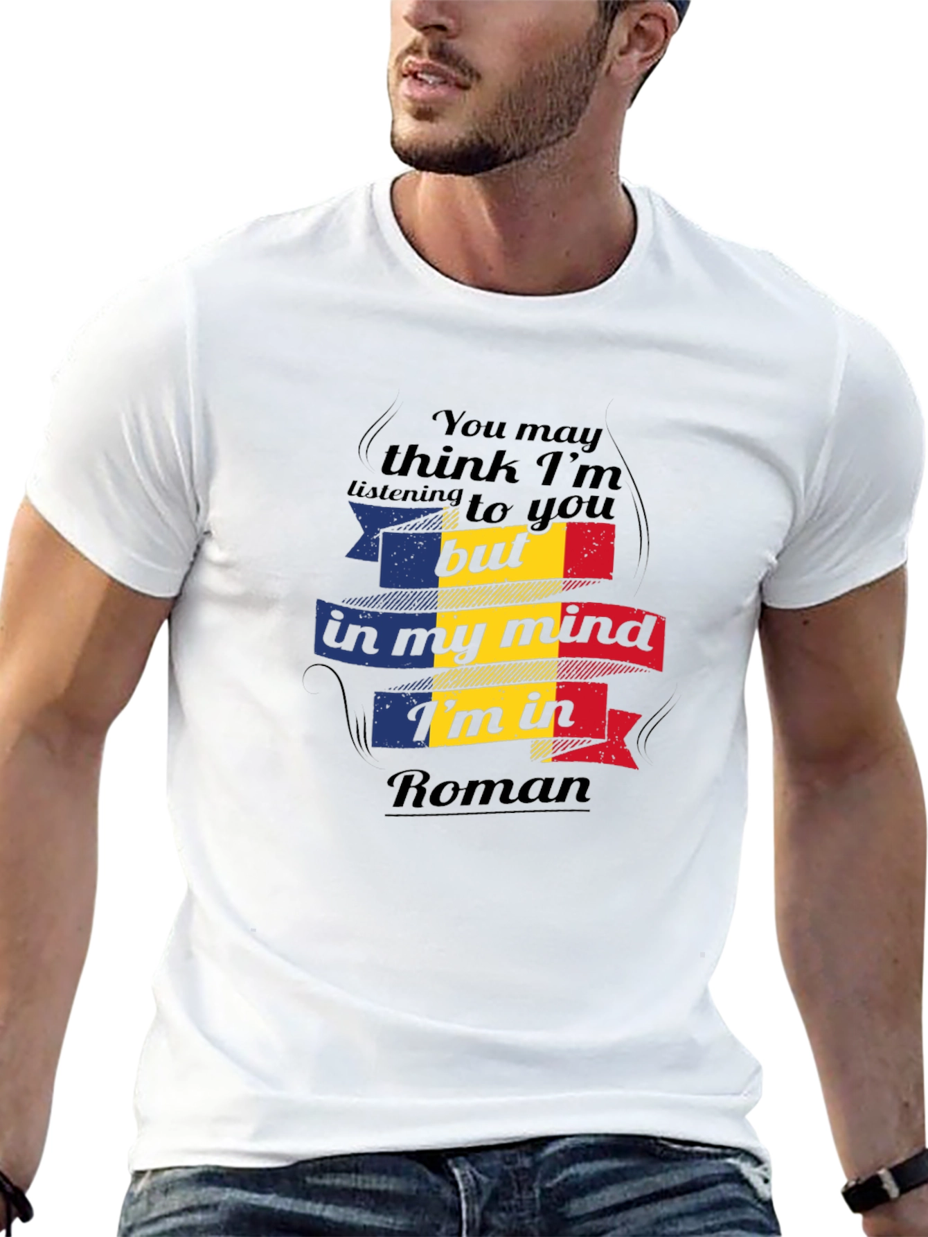 Camiseta Negra In My Mind Im In Roman