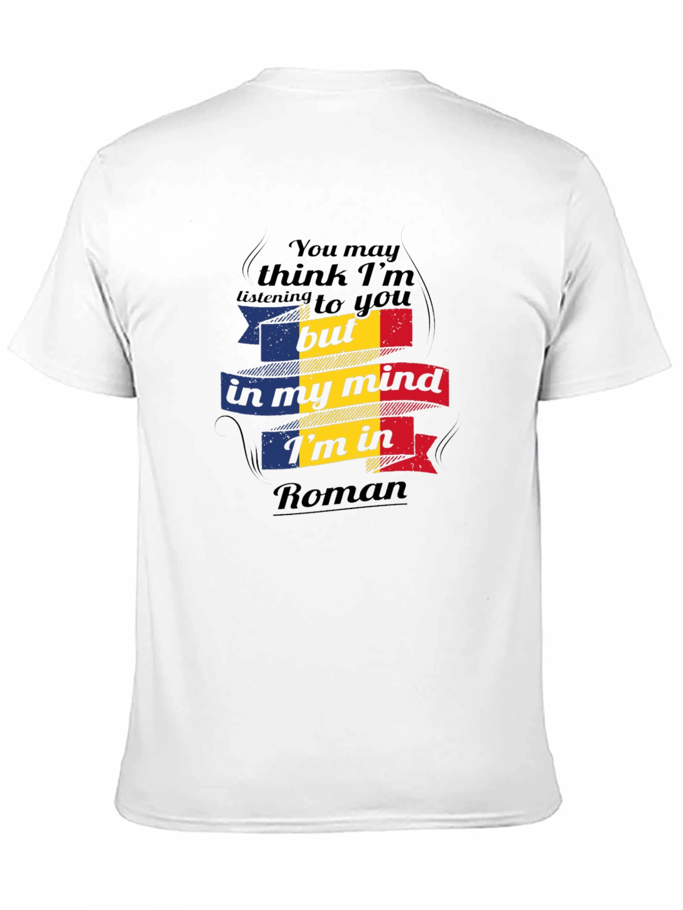 Camiseta Negra In My Mind Im In Roman