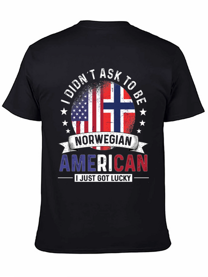 Camiseta Noruego Americano Negra