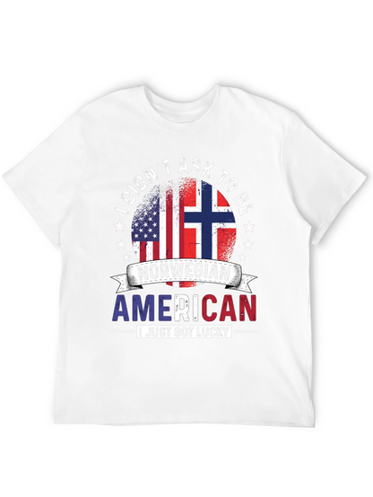 Camiseta Noruego Americano Negra
