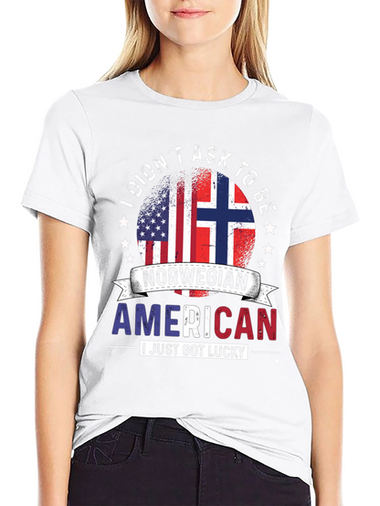 Camiseta Noruego Americano Negra