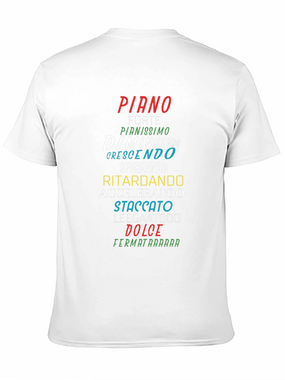 Camiseta Negra con Nombres Musicales en Italiano