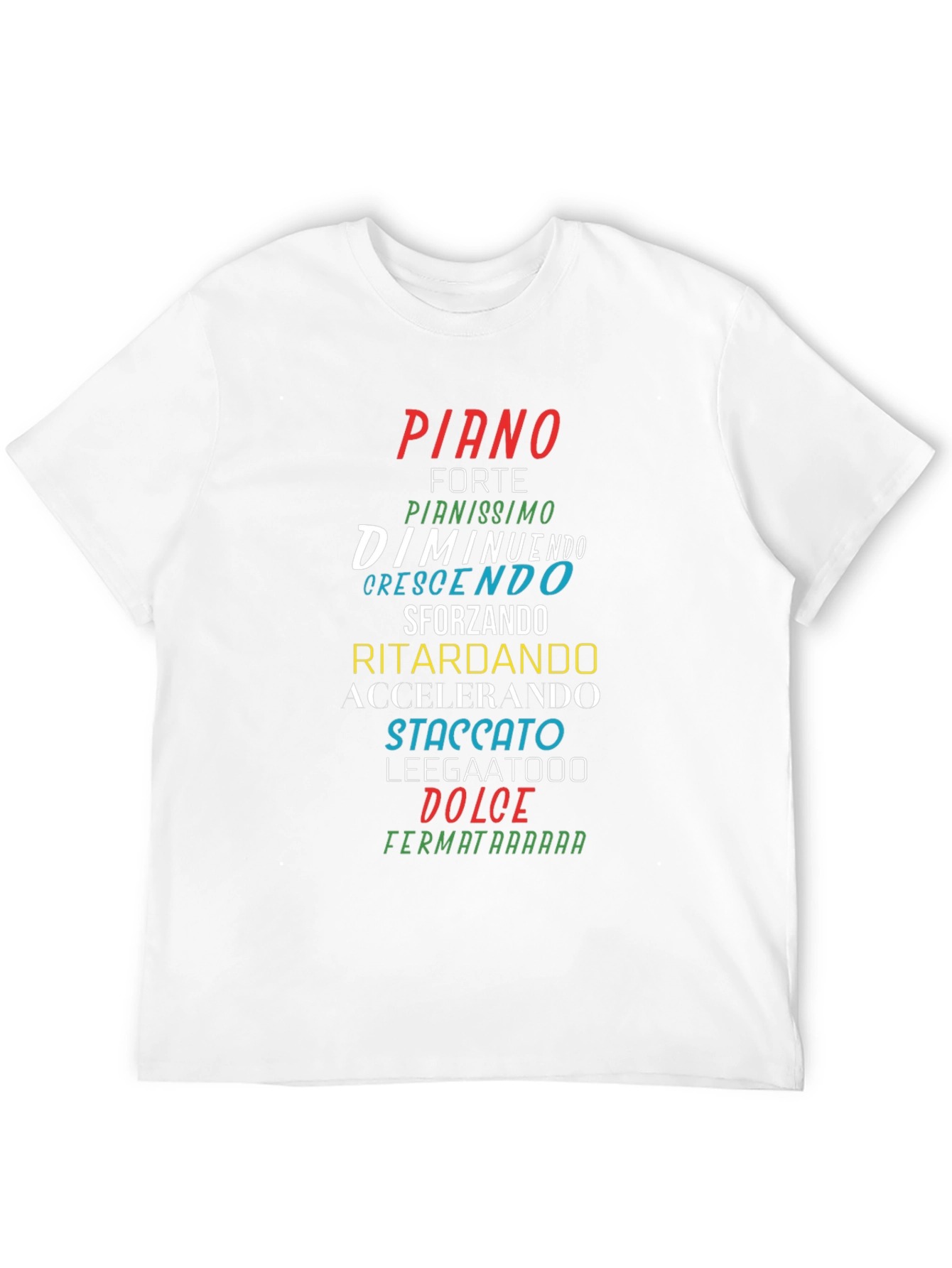Camiseta Negra con Nombres Musicales en Italiano