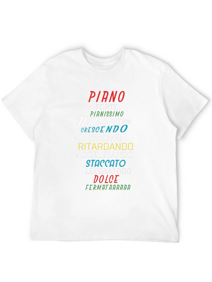 Camiseta Negra con Nombres Musicales en Italiano