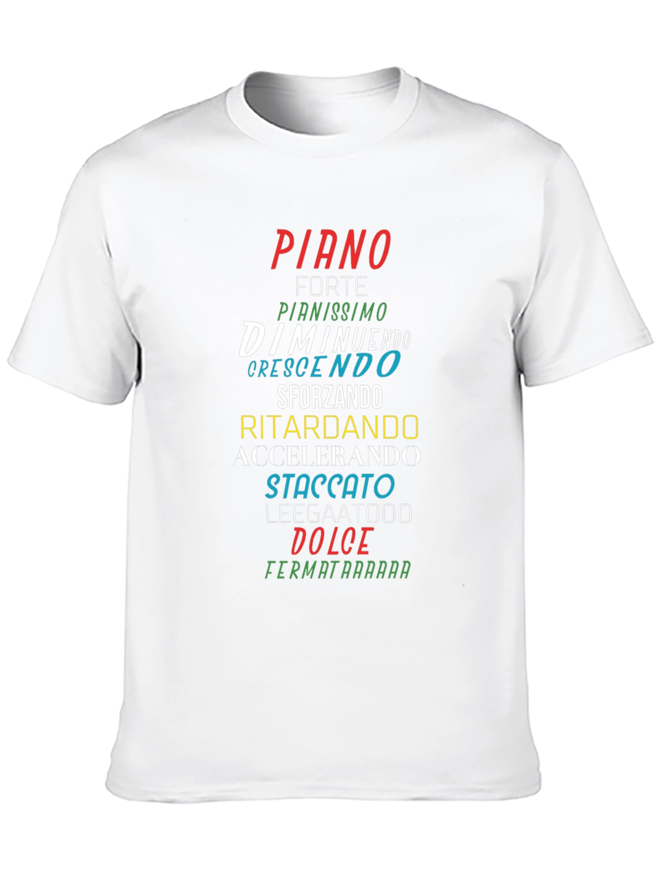 Camiseta Negra con Nombres Musicales en Italiano