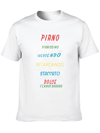 Camiseta Negra con Nombres Musicales en Italiano