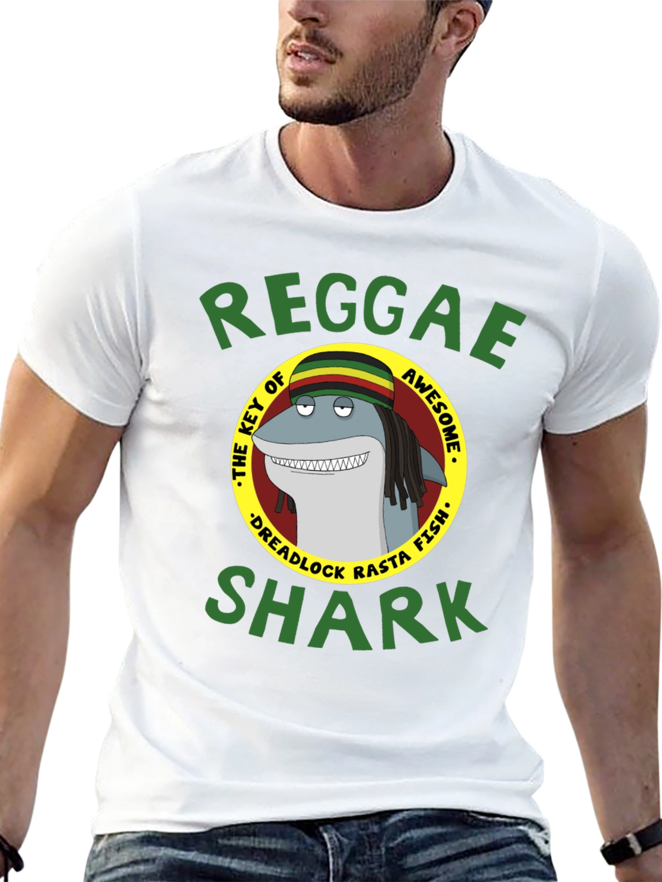 Camiseta Reggae Shark - Estilo Único y Divertido