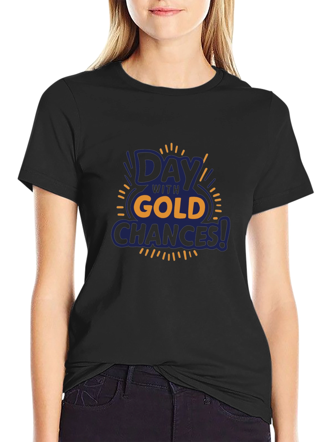 Camiseta Negra Día de Oro
