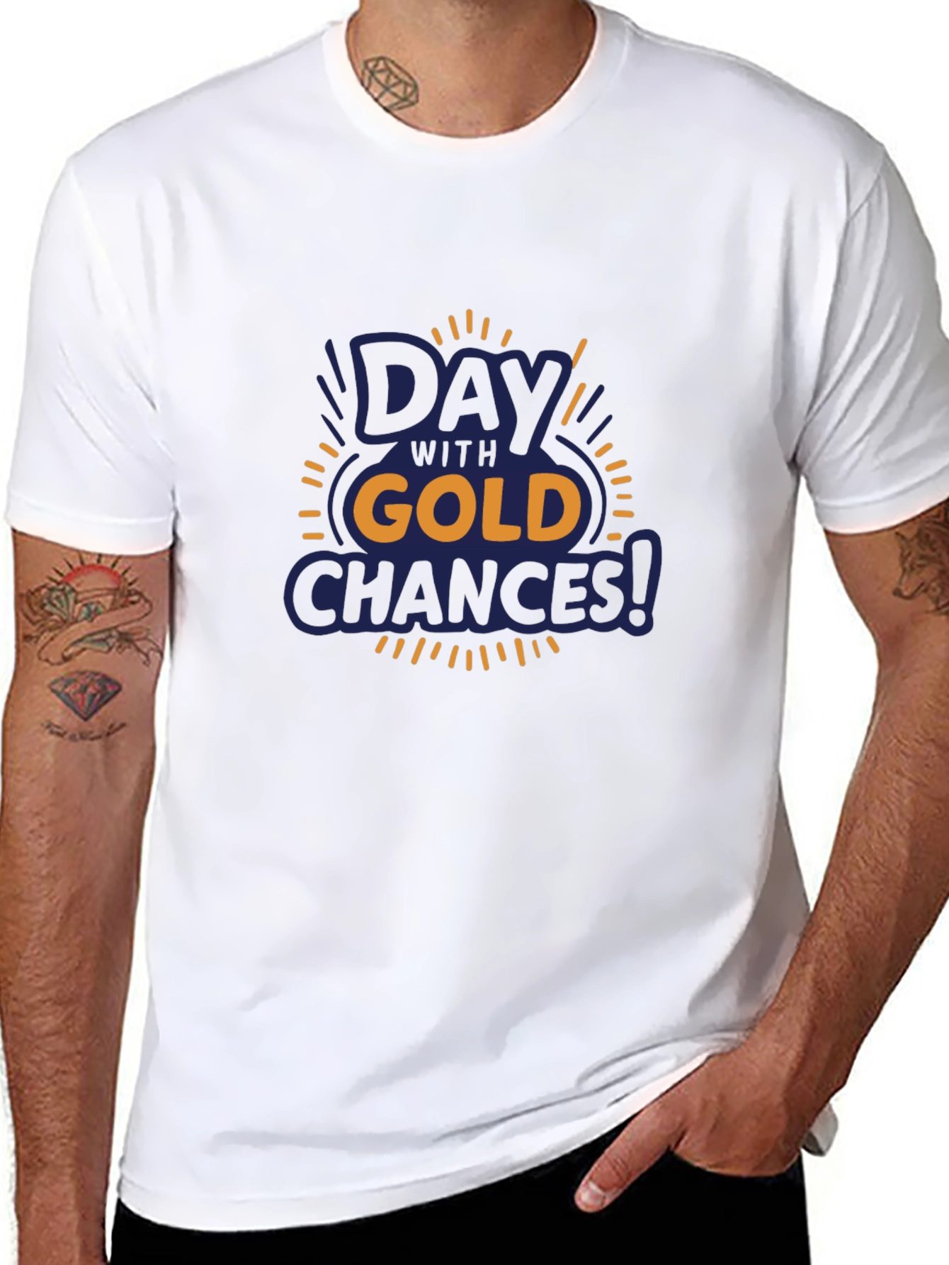 Camiseta Negra Día de Oro
