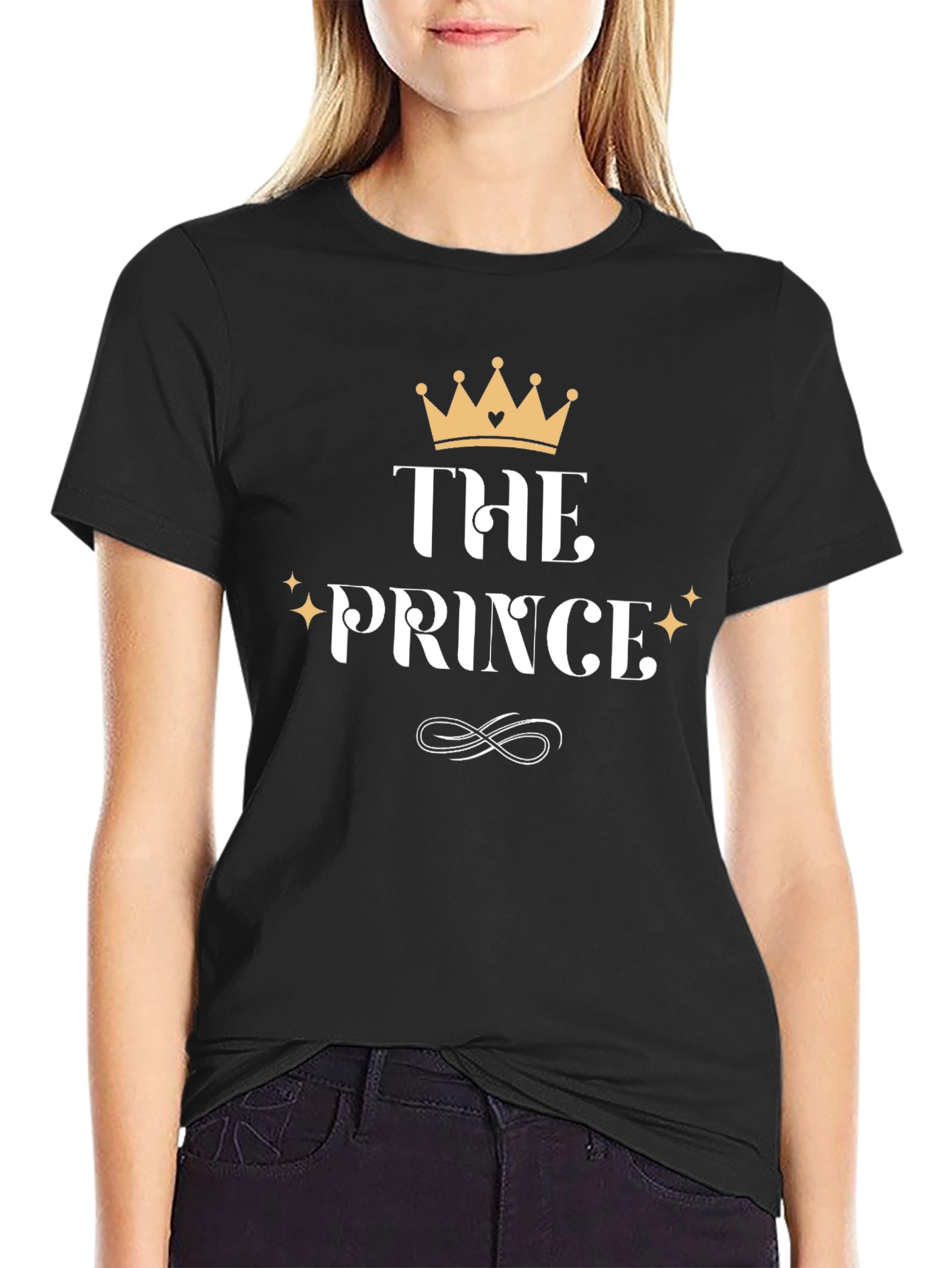 Camiseta Negra El Príncipe para Hombre