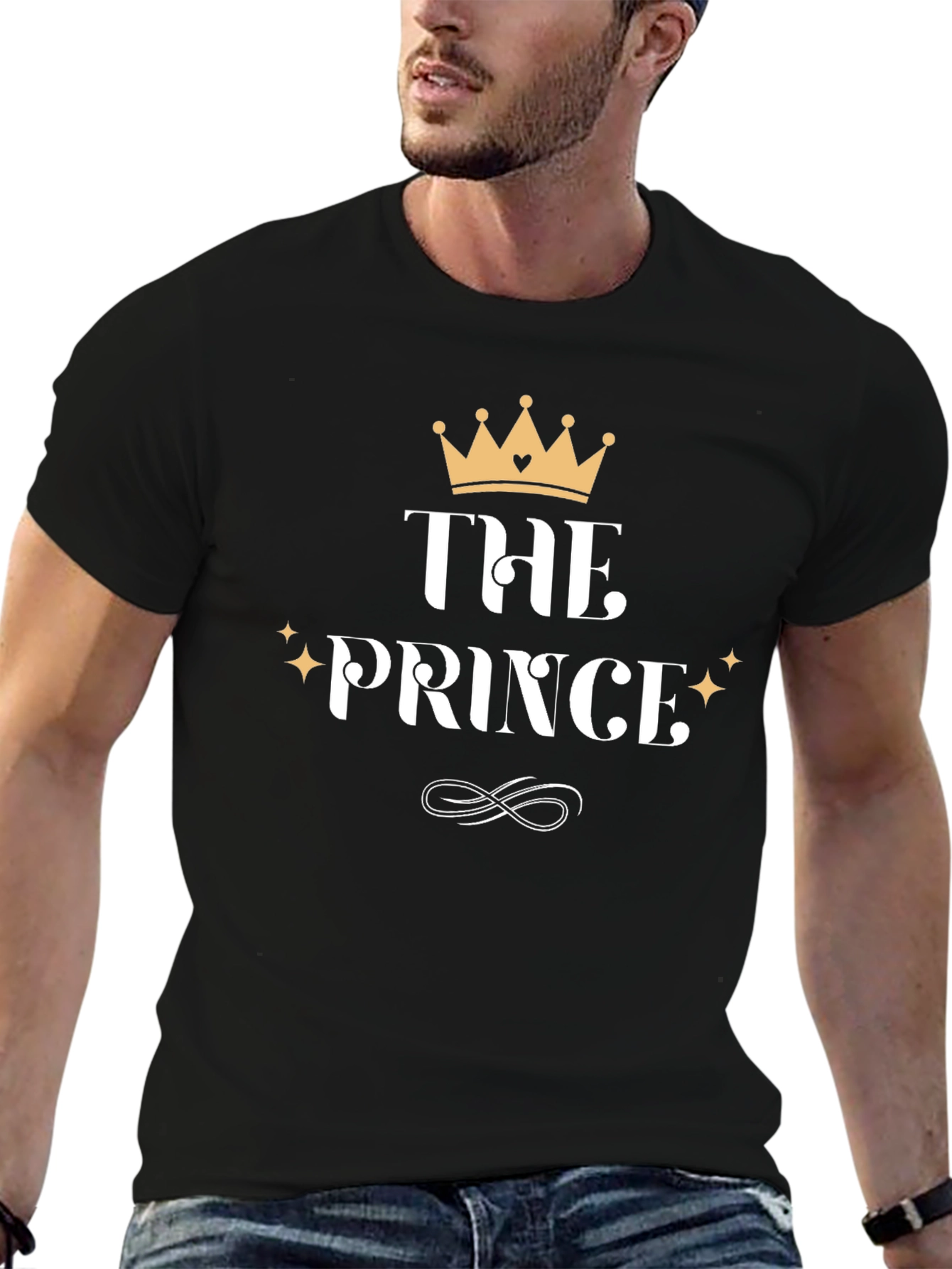 Camiseta Negra El Príncipe para Hombre