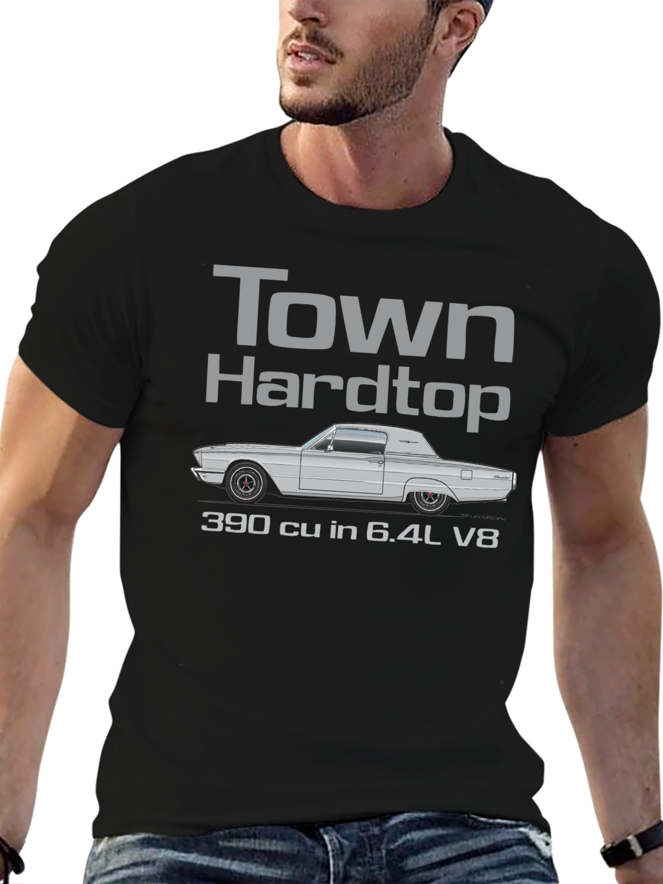 Camiseta Clásica Town Hardtop 390 cu in 6.4L V8