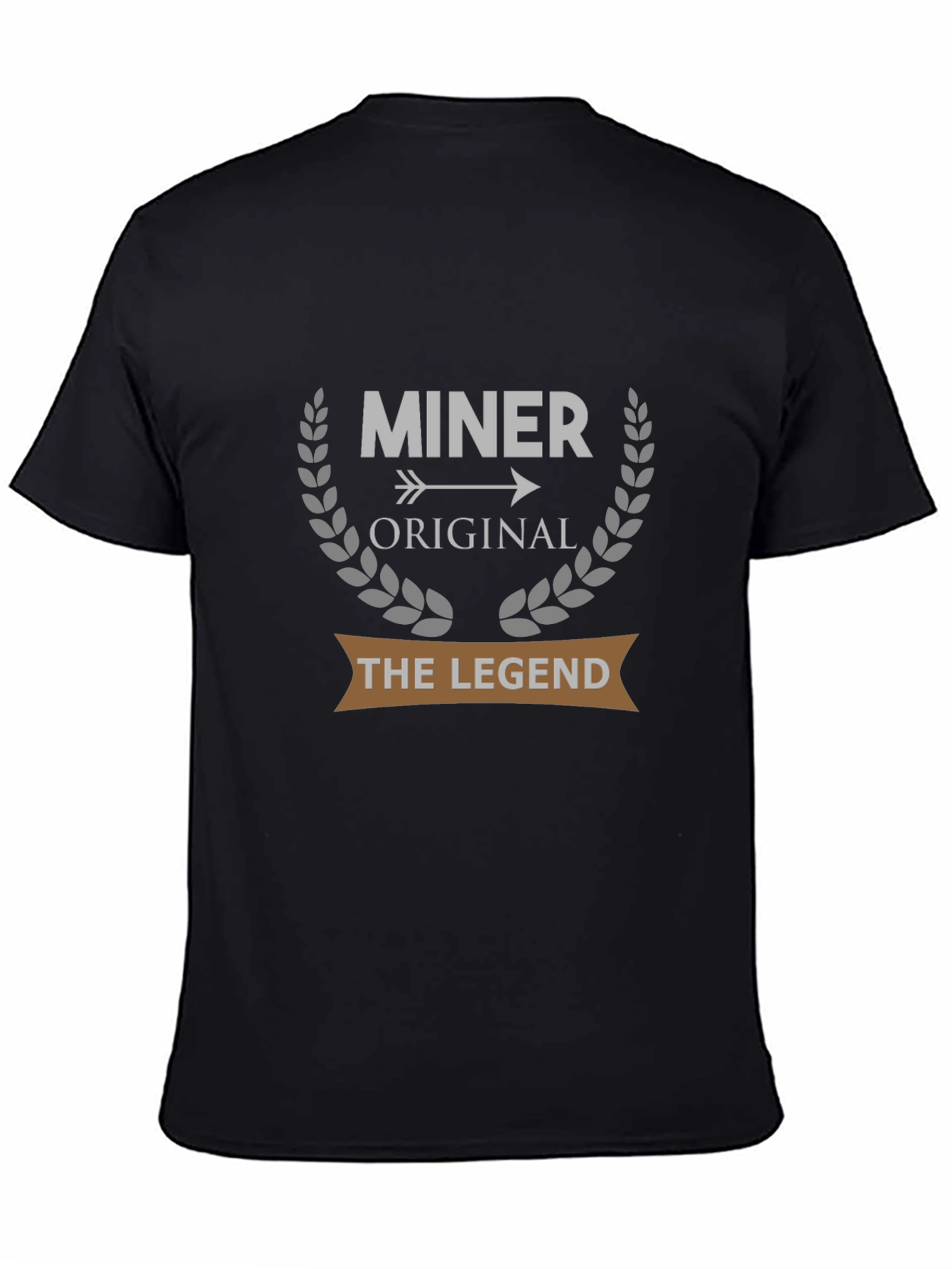 Camiseta Negra Miner Original The Legend