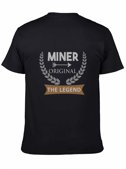 Camiseta Negra Miner Original The Legend