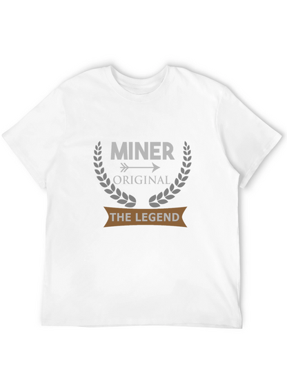 Camiseta Negra Miner Original The Legend