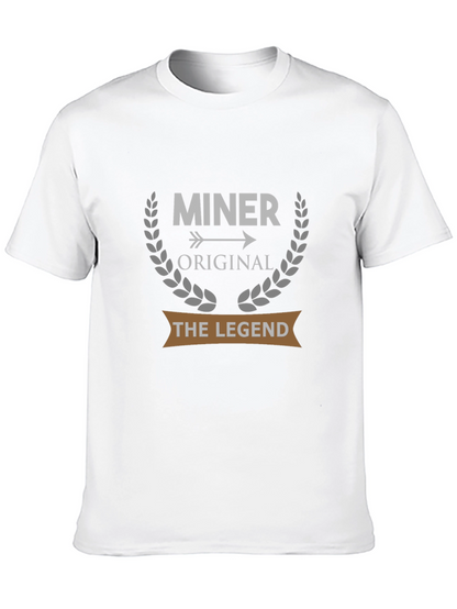 Camiseta Negra Miner Original The Legend