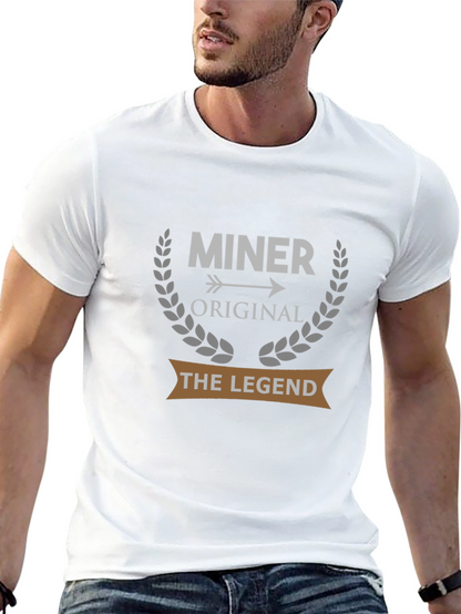 Camiseta Negra Miner Original The Legend