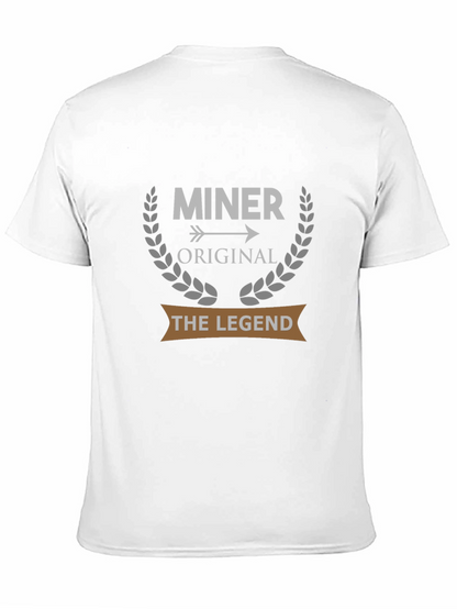 Camiseta Negra Miner Original The Legend