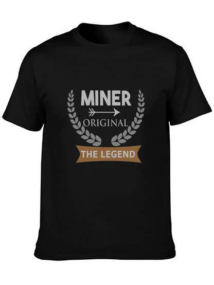 Camiseta Negra Miner Original The Legend