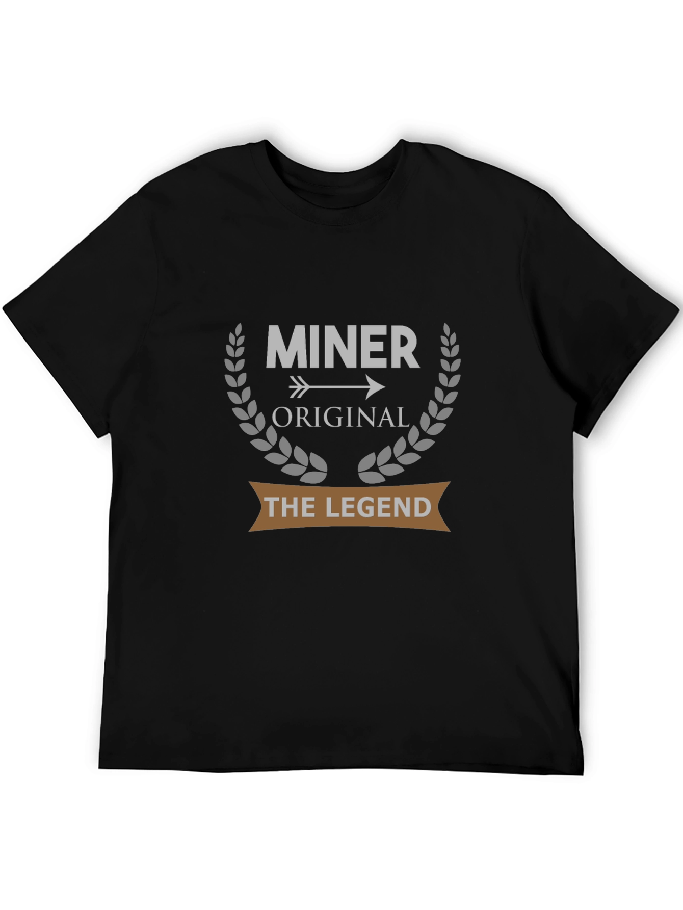 Camiseta Negra Miner Original The Legend