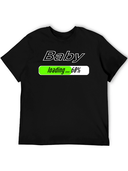 Camiseta Negra Baby Loading para Futuros Papás