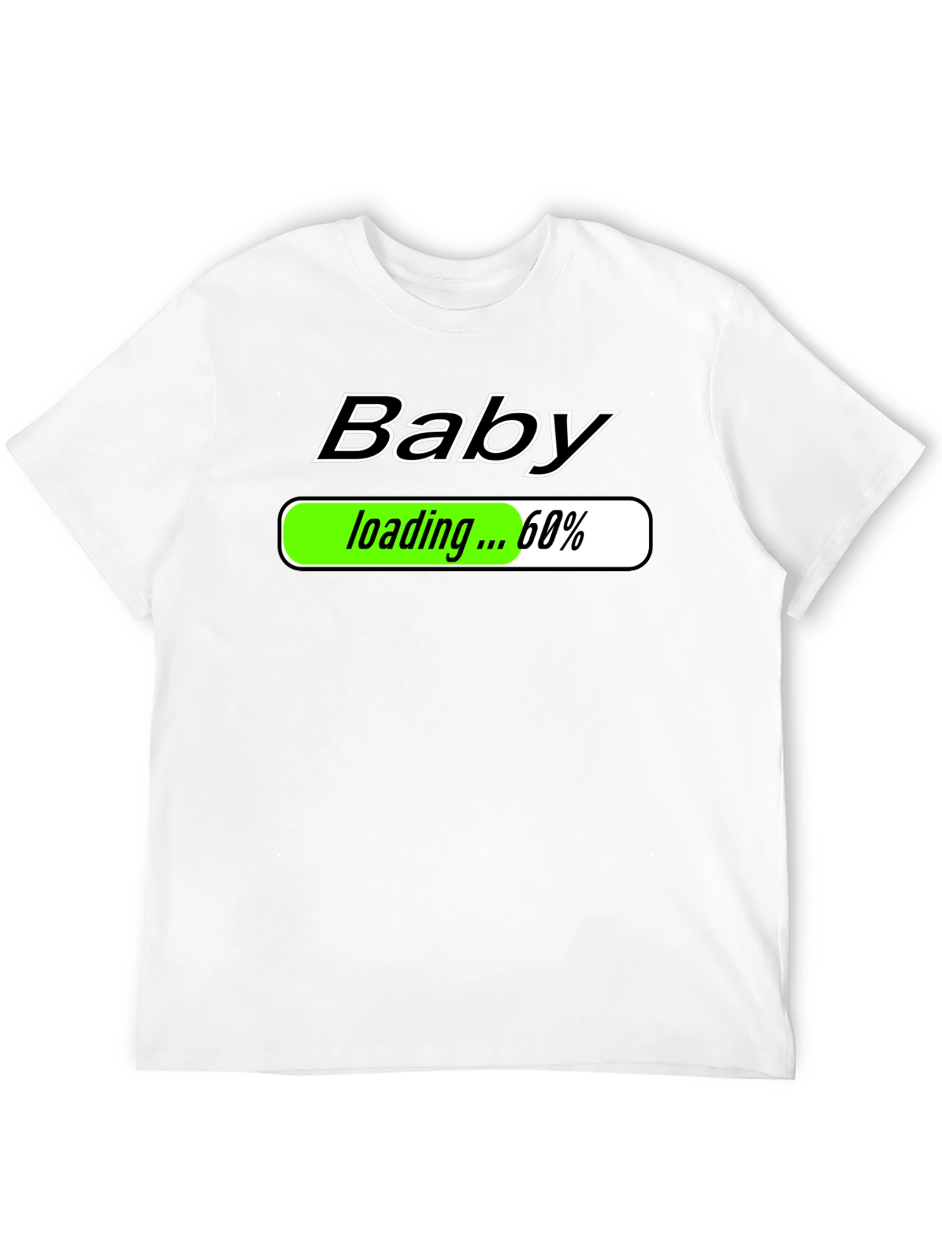 Camiseta Negra Baby Loading para Futuros Papás