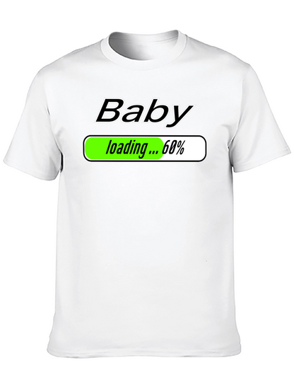Camiseta Negra Baby Loading para Futuros Papás