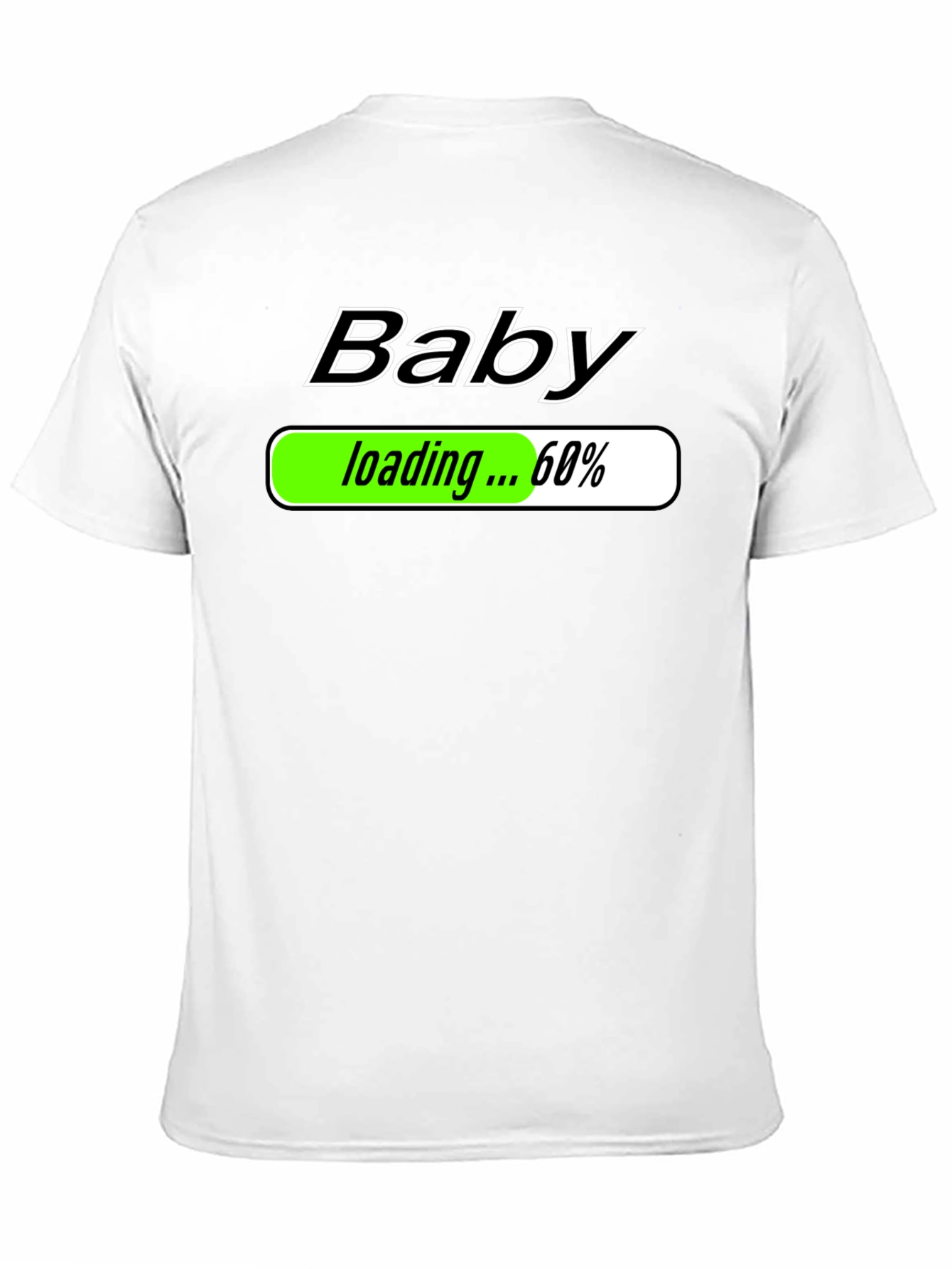 Camiseta Negra Baby Loading para Futuros Papás