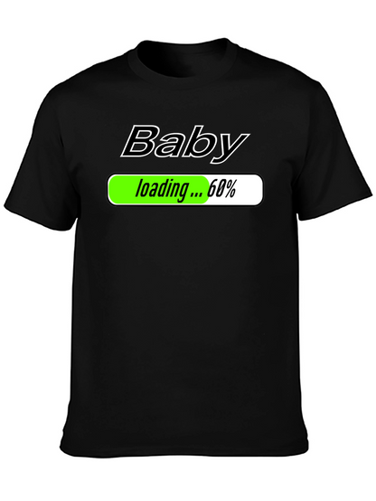 Camiseta Negra Baby Loading para Futuros Papás