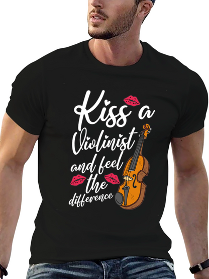 Camiseta Negra Besa a un Violinista