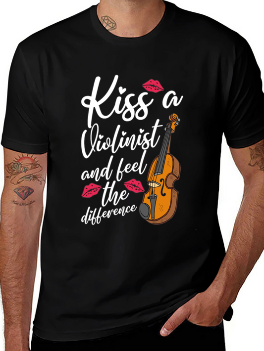Camiseta Negra Besa a un Violinista