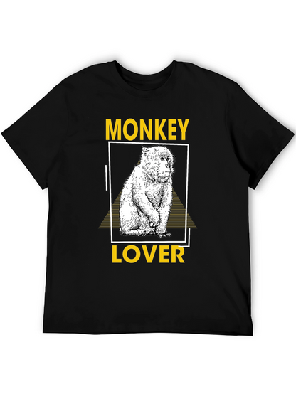 Camiseta Negra Monkey Lover