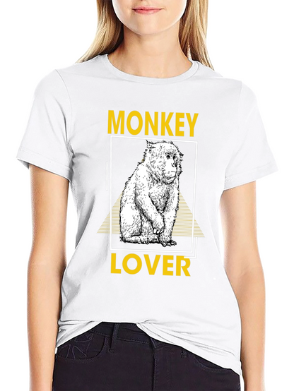Camiseta Negra Monkey Lover